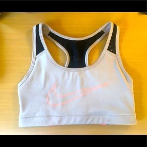 Grey Nike dry fit sports bra